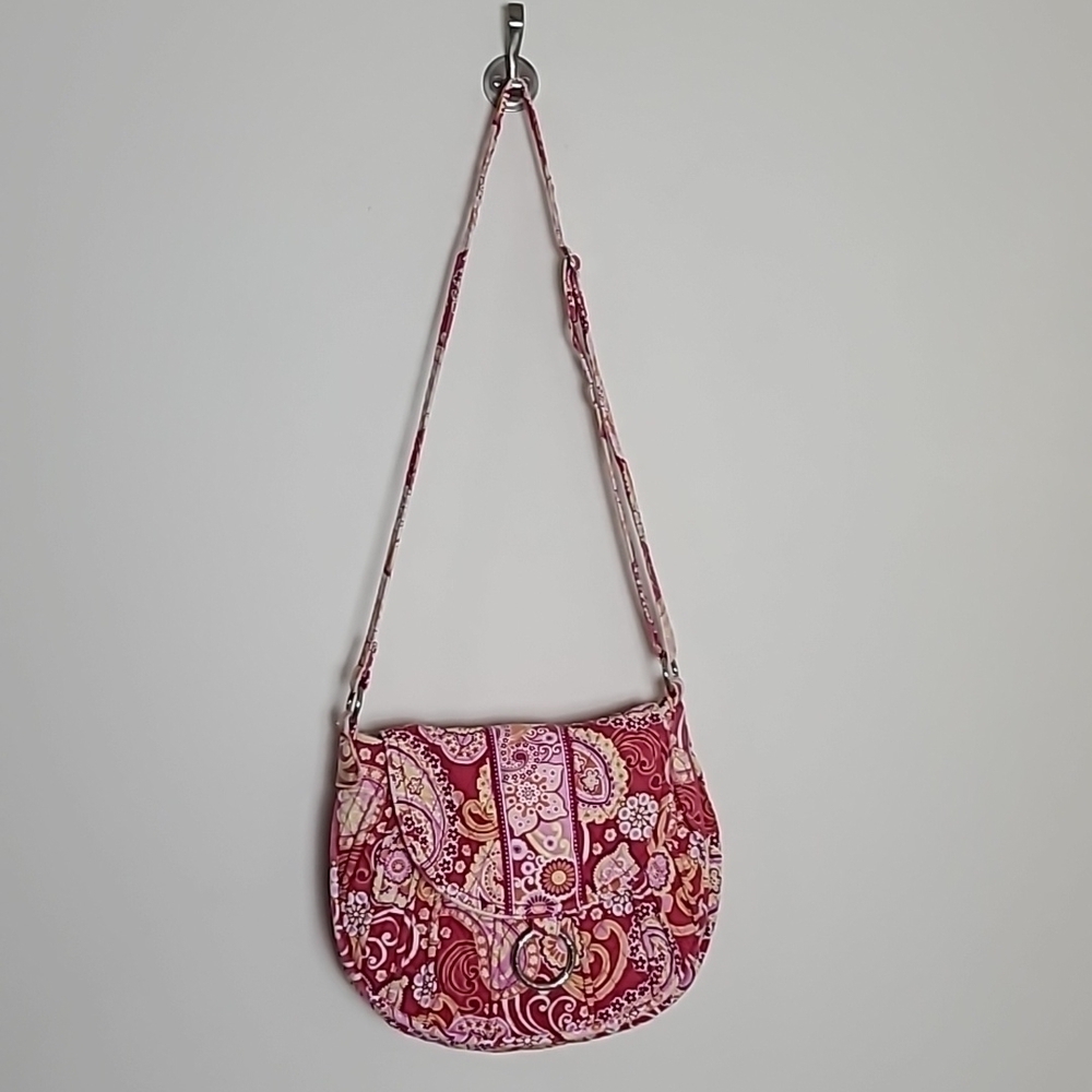 Vera Bradley pink paisley shoulder bag
